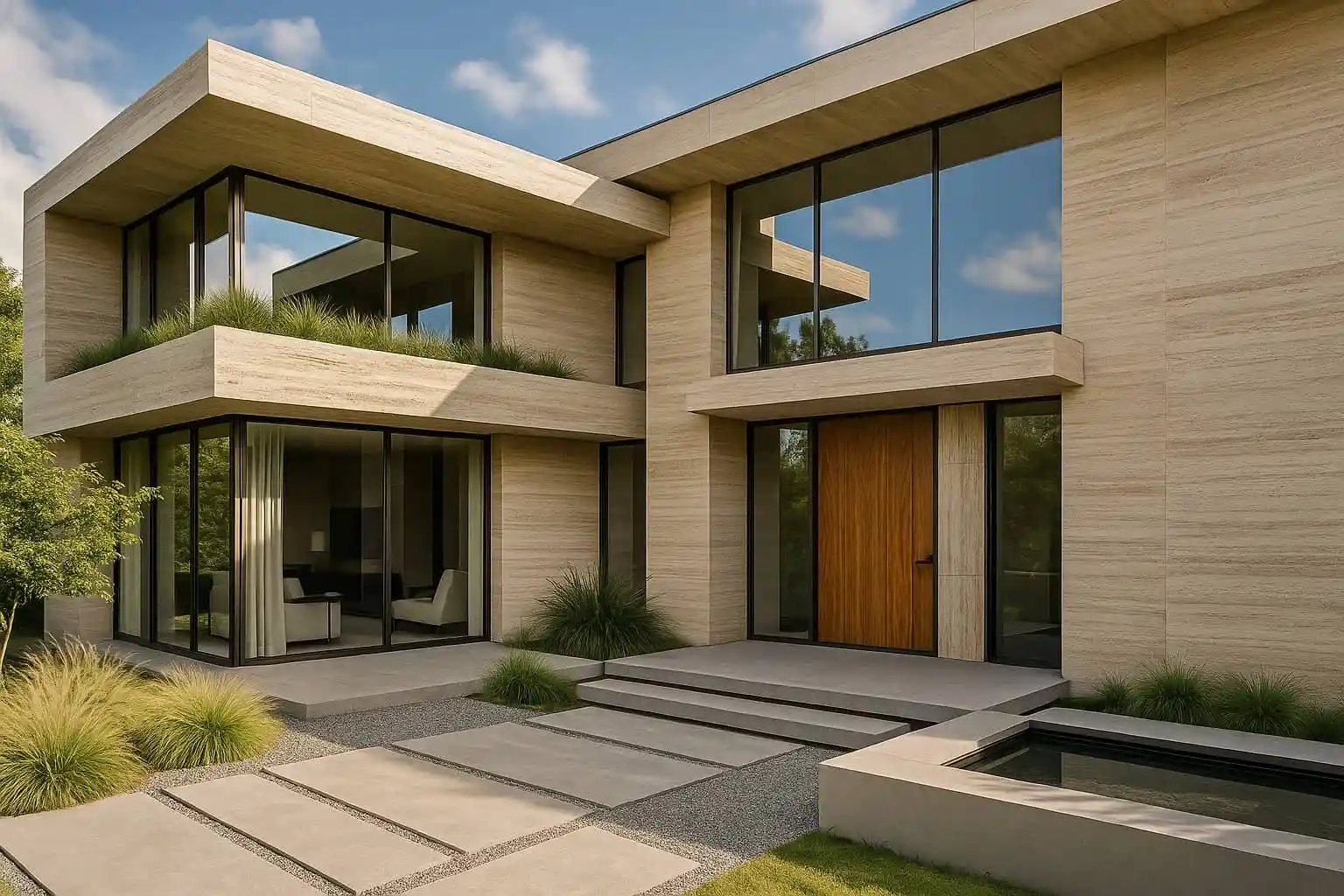 چرا نسل جدید معماران دوباره به سنگ طبیعی علاقهمند شدهاند| معماری معاصر | نسل جدید معماران | سنگ طبیعی در معماری مدرن | معماری مدرن | بازگشت به طبیعت | مصالح ساختمانی | مصالح ساختمانی طبیعی | صنایع سنگ آوش